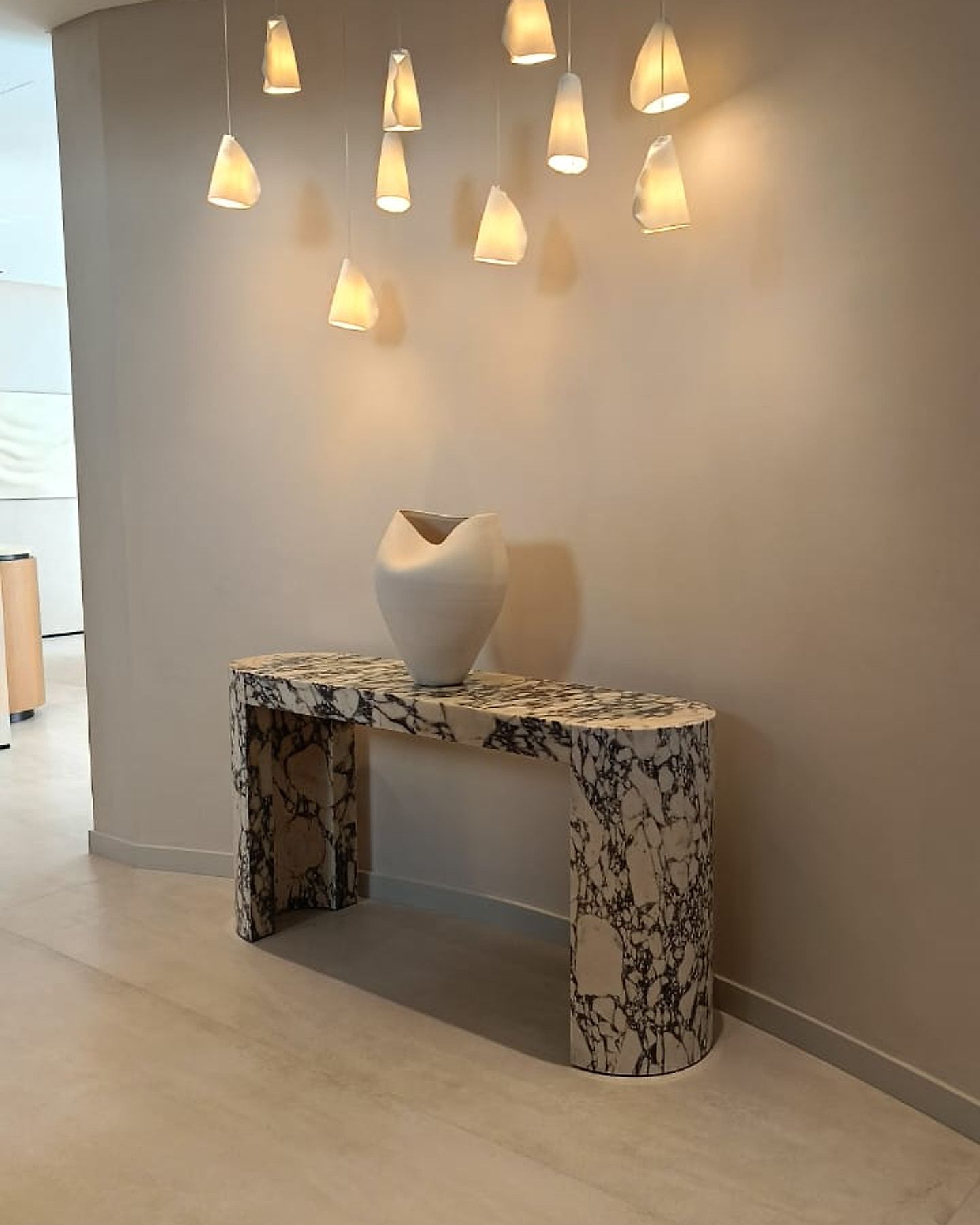 Marble Console & Pendants