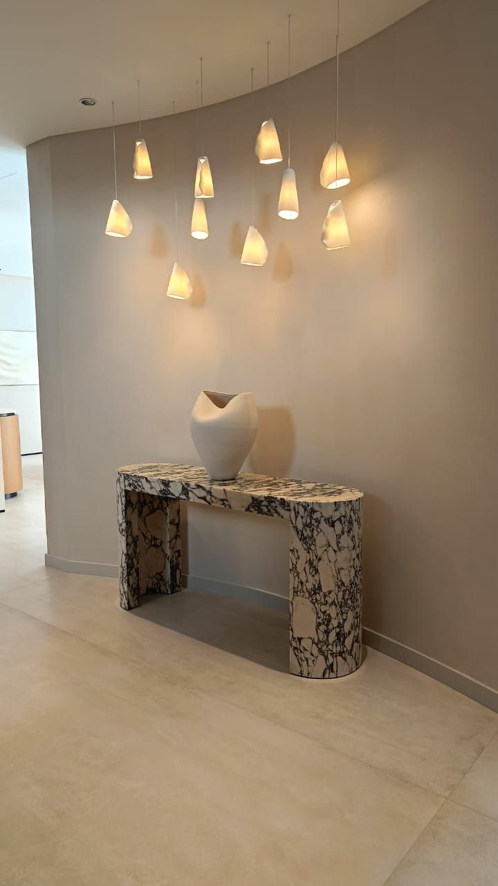 Marble Console & Pendants