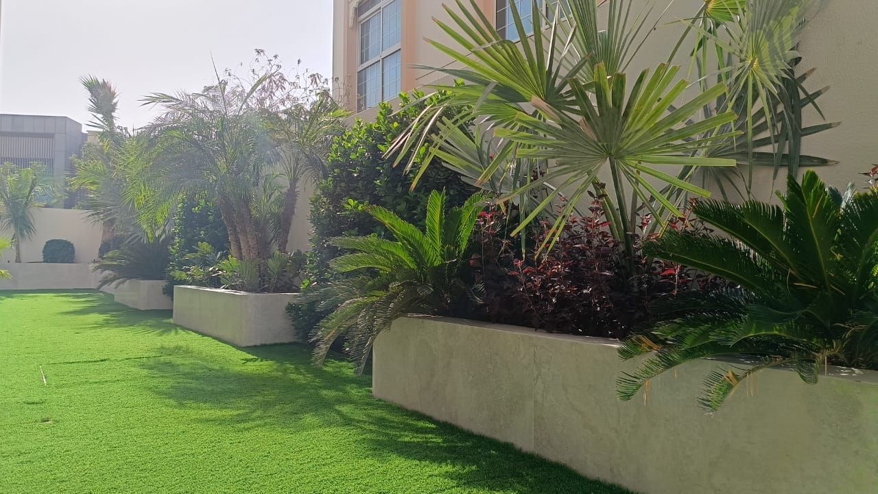 Raised Stone Planters