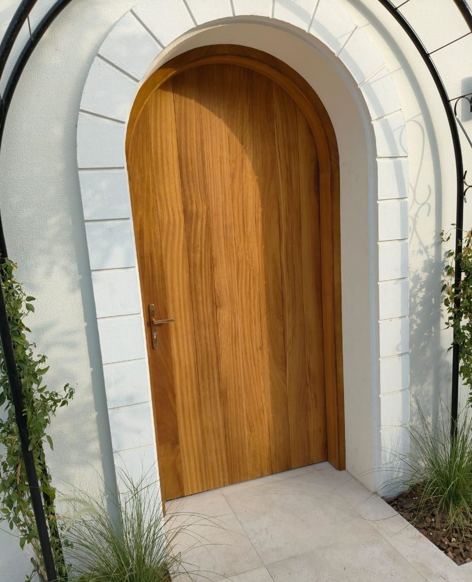 Arched Teak Entrance Door