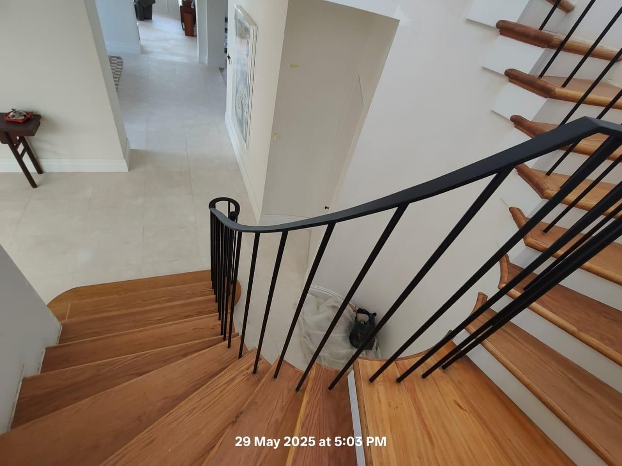 Oak Stair & Steel Balustrade