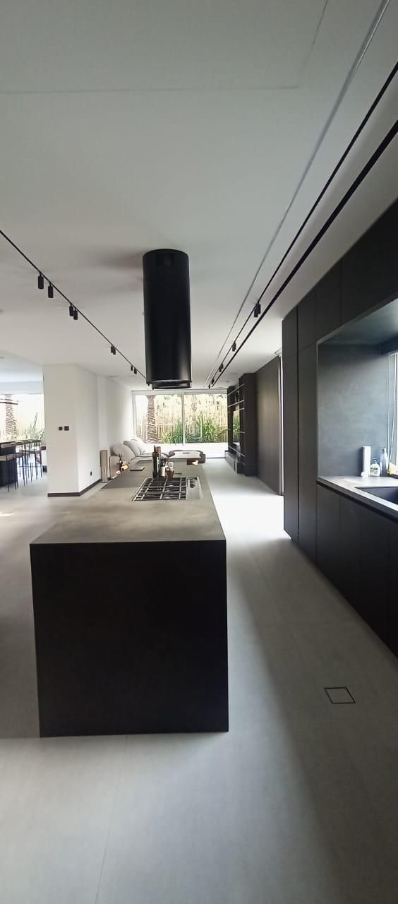 Dark Kitchen & Island
