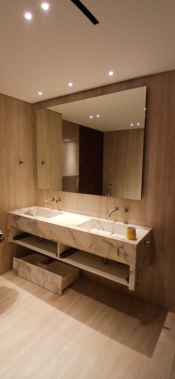 Vanity & Mirror Wall