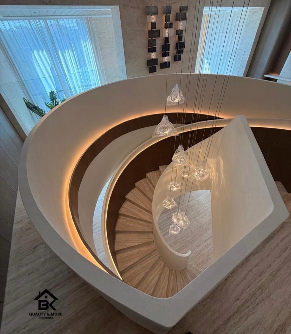 Spiral Stair & Pendant Drop