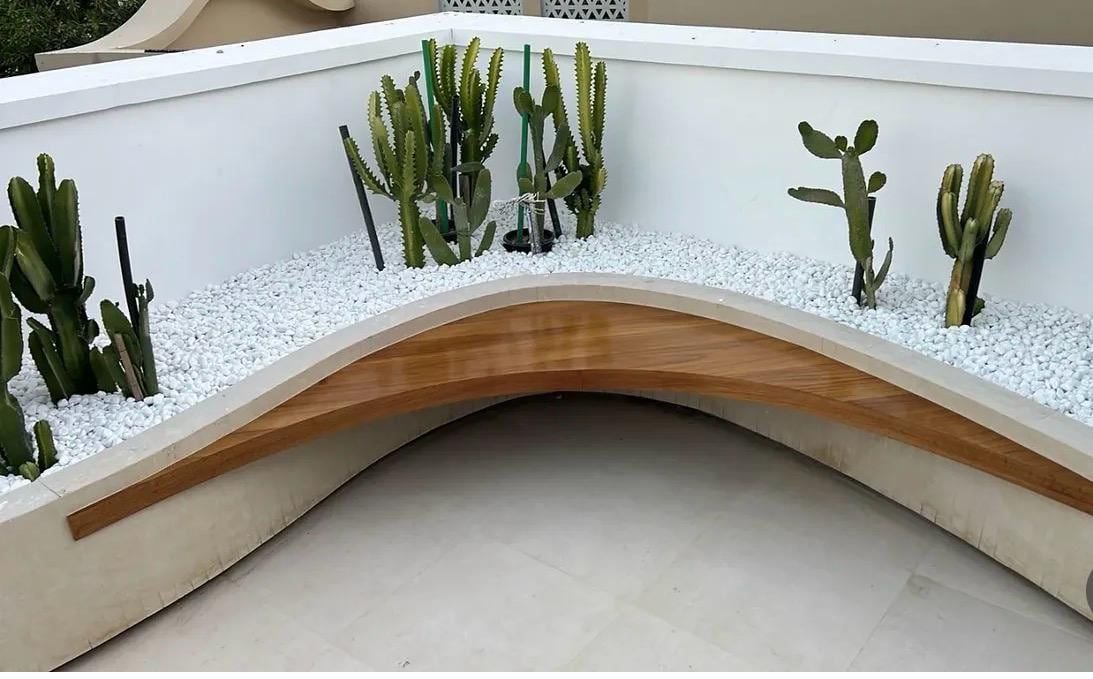 Curved Garden Bench